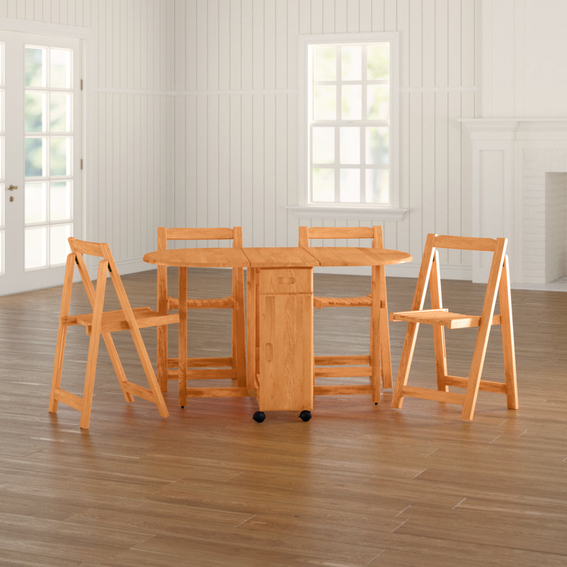 Cardenas Butterfly Leaf Dining Set, Oak