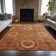 Machine Washable Indoor/Outdoor Xhevrie Terracotta Rug