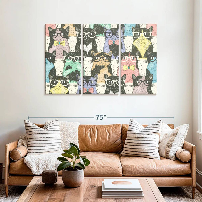 Cool Cats, 36" H x 57" W