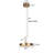 LED Pendant Light Brushed Brass Pendant Light Hallway Light Fixture