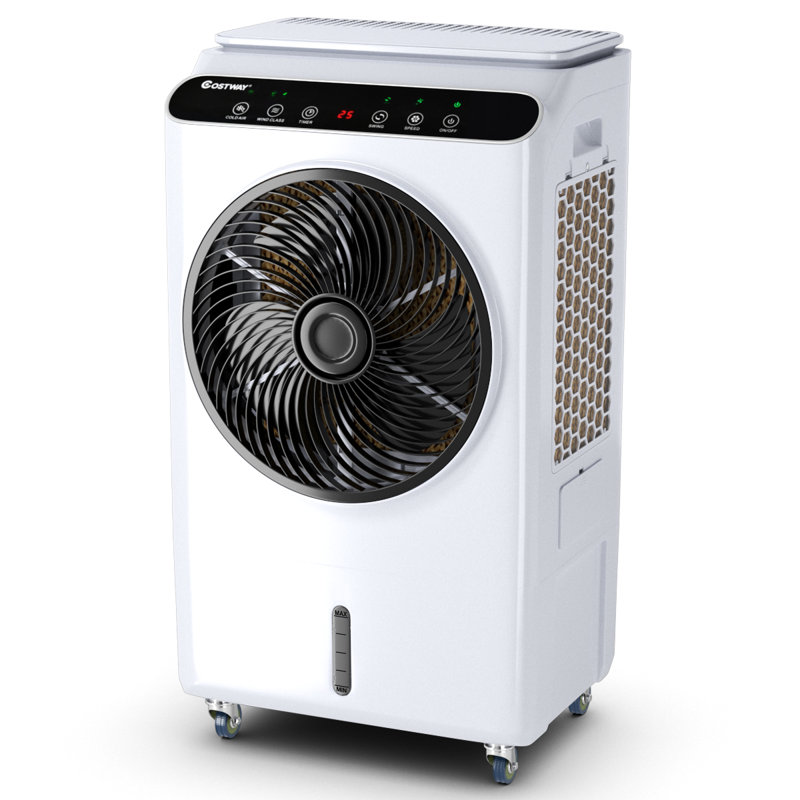 Ventilateur et humidificateur d'air portatif Costway avec télécommande 12 minuteur