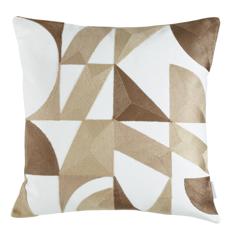 Graphic Geo Cushion, Brown