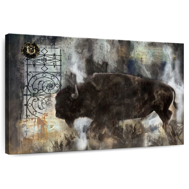 Brampt Wandering Buffalo, 30" H x 45" W