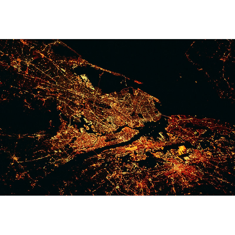 Lights At Night - Wrapped Canvas Print, 51cm H x 76cm W x 3.8cm D