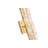 Transitional 9 Light Gold Crystal Wall Sconce