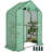 4.7' x 2.3' x 6.2' Small Greenhouse for Outdoors, 3 Tiers 6 Shelves, Portable Greenhouse with UV-resistant PE Cover, Walk-in Green House with Roll-up Door, Green-124420951