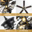 Ventilateurs de plafond 52 po en cristal moderne avec lumières et télécommande, ventilateur de plafond réversible à 5 pales à moteur à courant continu, ventilateur de lustre noir pour chambre à coucher-370160348