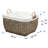 Ayriauna Hand Woven Laundry Basket with Handles