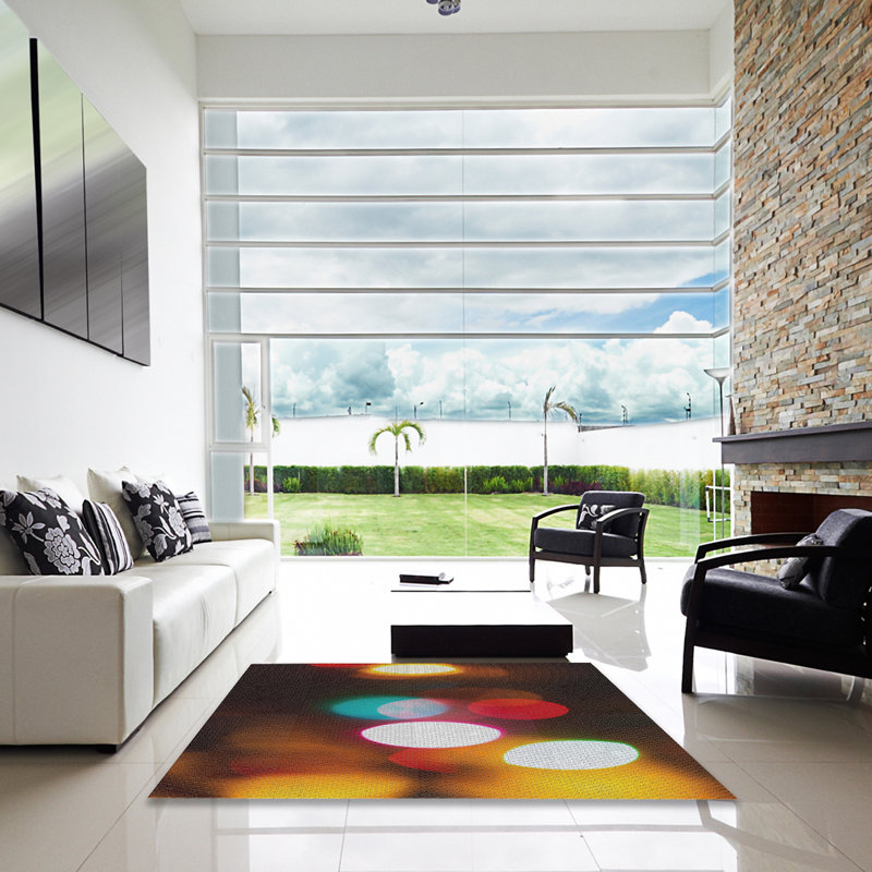 Tapis brun Huma, Carré 3 pi