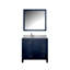 Meuble-lavabo 36 po X P 22 po D, dessus en quartz blanc décalé à gauche, ensemble de robinet et Miroirs-1508959582