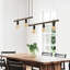 5- Luminaire suspendu pour salle à manger - peint à la main, réglable, à intensité variable vintage pour le salon E26, à intensité variable, fer