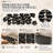 CNK Polished Black Standing Pebble Tile