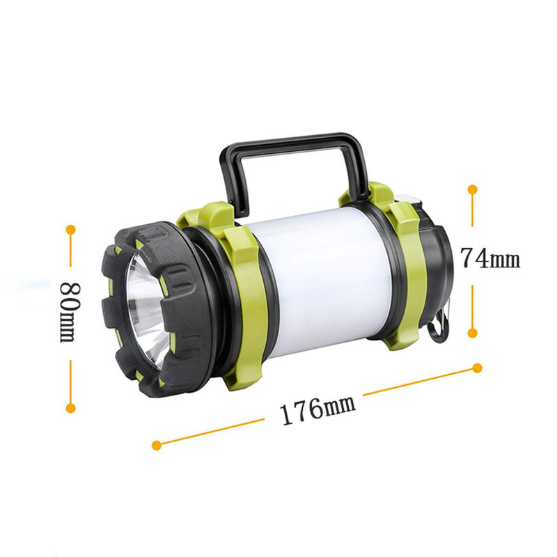 7'' Battery Powered Integrated LED Color Changing Outdoor Lantern, Grey