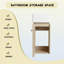 Ensemble de meuble-lavabo mural 12 po 12 po avec lavabo, meuble-lavabo flottant 18 po pour petit espace, meuble-lavabo simple, meuble-lavabo mural moderne brun