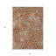 Tapis intérieur / extérieur beige et géométrique lavable 3 pi x 5 pi