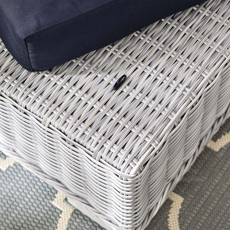 Repose-pieds d'extérieur Conway, Sunbrella® bleu marine