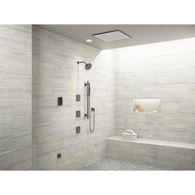 Mastershower Showerarm and Flange, Long, Polished Chrome