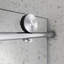 Porte de douche fixe et décalée sans cadre 6076 en nickel brossé 6076, grandes poulies en acier inoxydable 304 de 70 mm avec fonction de fermeture en douceur et réglable, nettoyage facile, protection anti-déflagrante-126154079