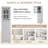 Tall Bathroom Cabinet, Freestanding Storage Cabinet With Drawer And Acrylic Door, Bathroom Storage Cabinet For Home-1206691105