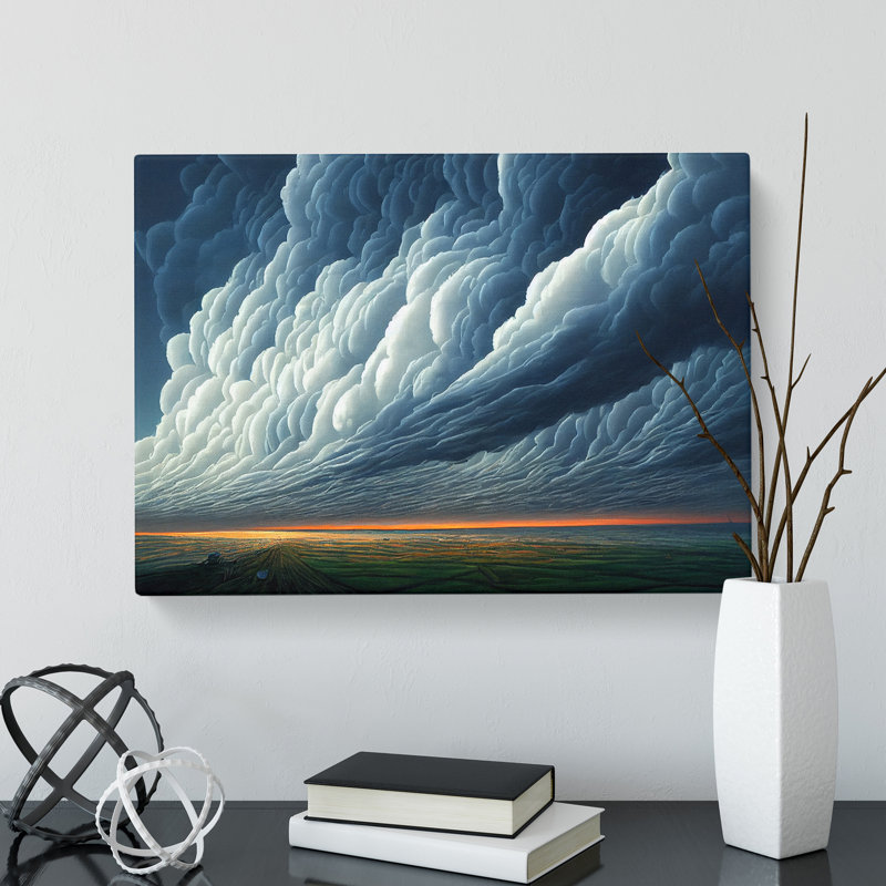 Stormy Cloud View Vol.4 - Wrapped Canvas Graphic Art