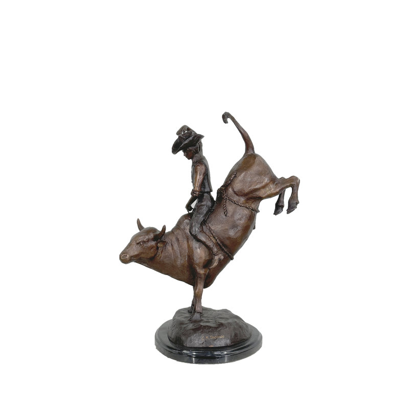 Bronze Rodeo Rider Figurine