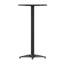 Table de bar ronde en aluminium à hauteur de 23,25 po avec plateau rabattable pour l'intérieur et l'extérieur Brincken-87464120