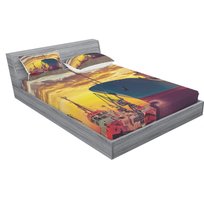 Microfiber Sheet Set, Queen Sheet Set with Fitted Sheet