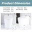 Toilette simple en céramique Smart 1,28 GPF-111669925