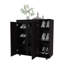 Range-chaussures Houck avec 3 tablettes latérales, rangement compact pour chaussures, bottes et accessoires-1875643045
