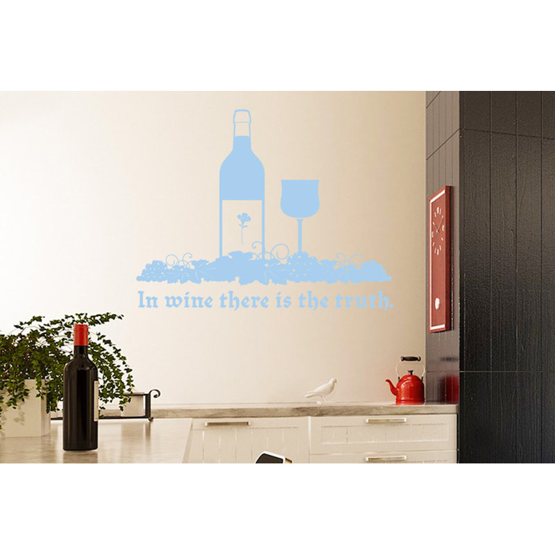 Food & Beverage Wall Decal, Light Blue, Large