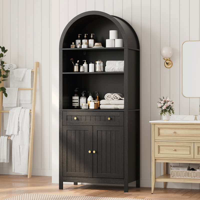 Armoire d'appoint 73 pouces, Noir