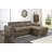 Noorjahan 96.5'' L Shape Sectional Sleeper Sofa 2 in 1 Convertible Sectional Sofa with Storage Ottoman-732917503