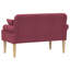 Loveseat with Button Tufted Fabric Loveseat Bench