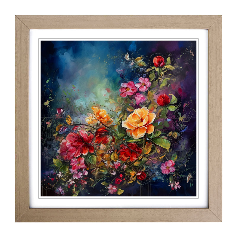 Single Picture Frame Print on Wood, Oak
