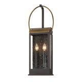 2 - Light Dimmable Bronze And Brass Flush Mount