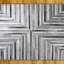 Tapis rayé gris / noir / blanc Abani-757946111