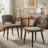  Upholstered Dining Side Chairs with Wood Legs Set Of 4-28864393