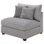 Chaise d'appoint rembourrée en tissu avec coussins