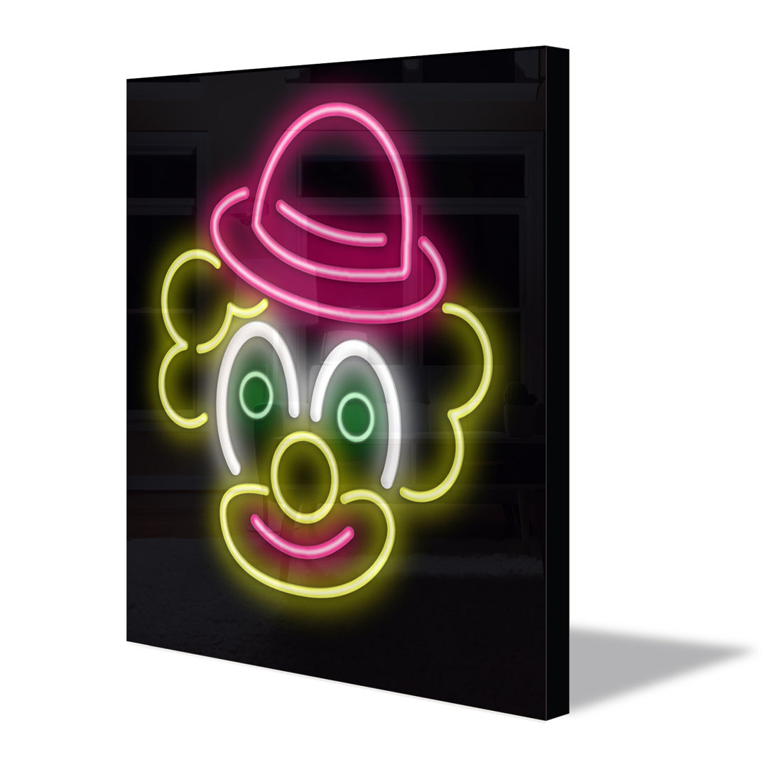 Neon Sign Clown Wall Décor