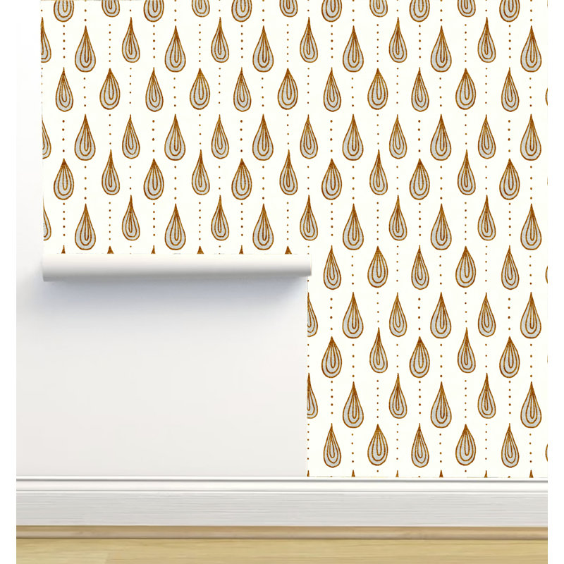 Rouleau de papier peint autocollant L 12 pi x 2 pi Amy Mac Ready Designs, Beige