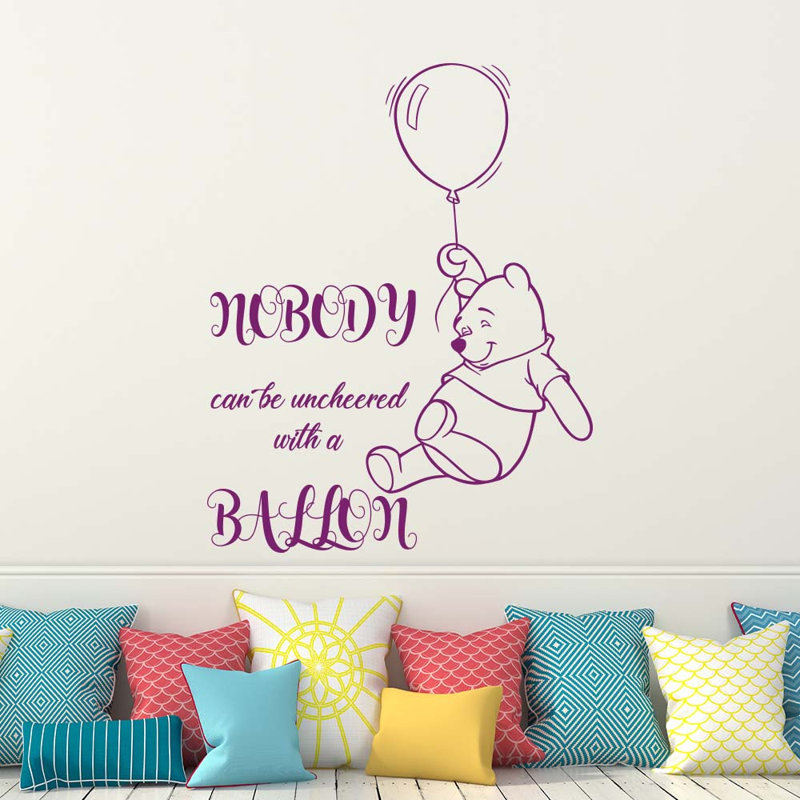 Décalcomanie murale winnie classic the pooh, Violet