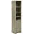 64" Tall Bathroom Organizer Cabinet - 4 Adjustable Shelves & Laundry Hamper Grey For Small Areas Design With And Useful
