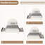 Bed Frame with Storage Drawers, Upholstered Boucle Platform Bed with Round Headboard-239628479-239628356