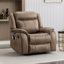 Abbagail 38.9" Wide Overstuffed Faux Leather Manual Recliner with Massage and Heating