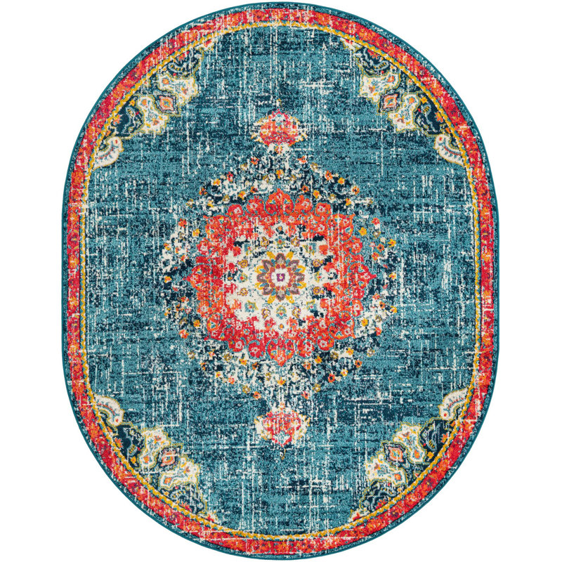 Pennylane Oriental Indoor Rug, Oval 7'10" x 10'