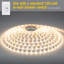Ensemble de bande lumineuse à DEL blanc à intensité variable 24V RibbonFlex Home, 2700K