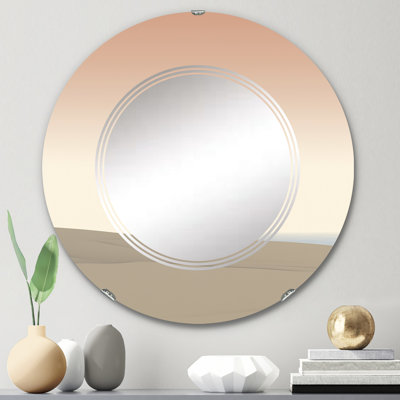 Zyaun - Miroir mural moderne rond
