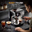 Machine à espresso avec broyeur à vapeur intégré