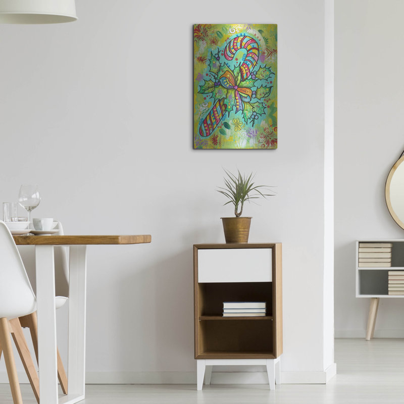 Art mural en métal The Christmas Aisle® «Christmas Sweets» par Dean Russo, H 24 po x l 16 po