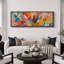 Impression d'art sur toile encadrée colorée-107118343-111666008